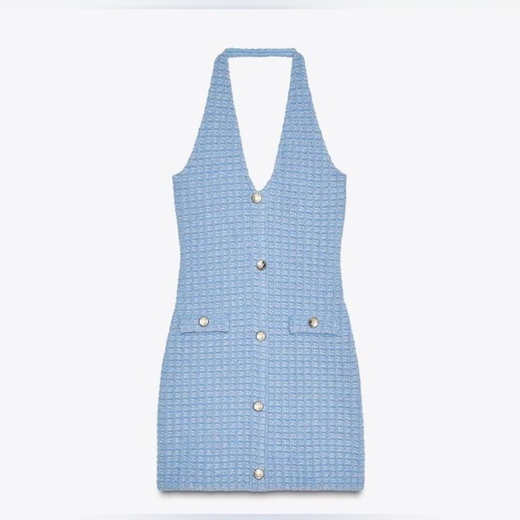 🔥🔥Zara  Halter Neck Button Dress - Picture 11 of 14